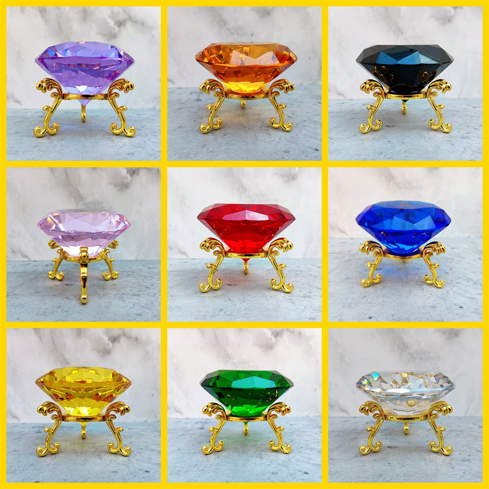 Paper Weight Crystal - 80 مللي متر K9 كريستال الماس