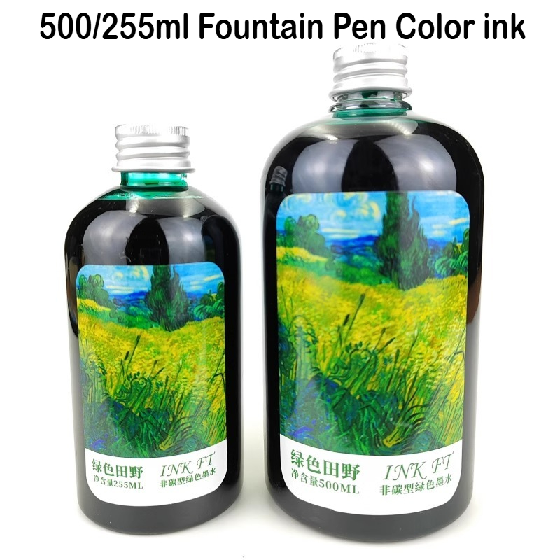 Fountain Pen Bottled Ink - 500 مللي/255/50 مللي 24 ألوان المعبأة