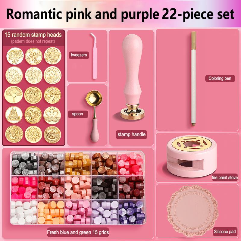 ختم من الشمع ختم مجموعة طلاء خ - مراجعة Wax Seal Stamp Set وسعره