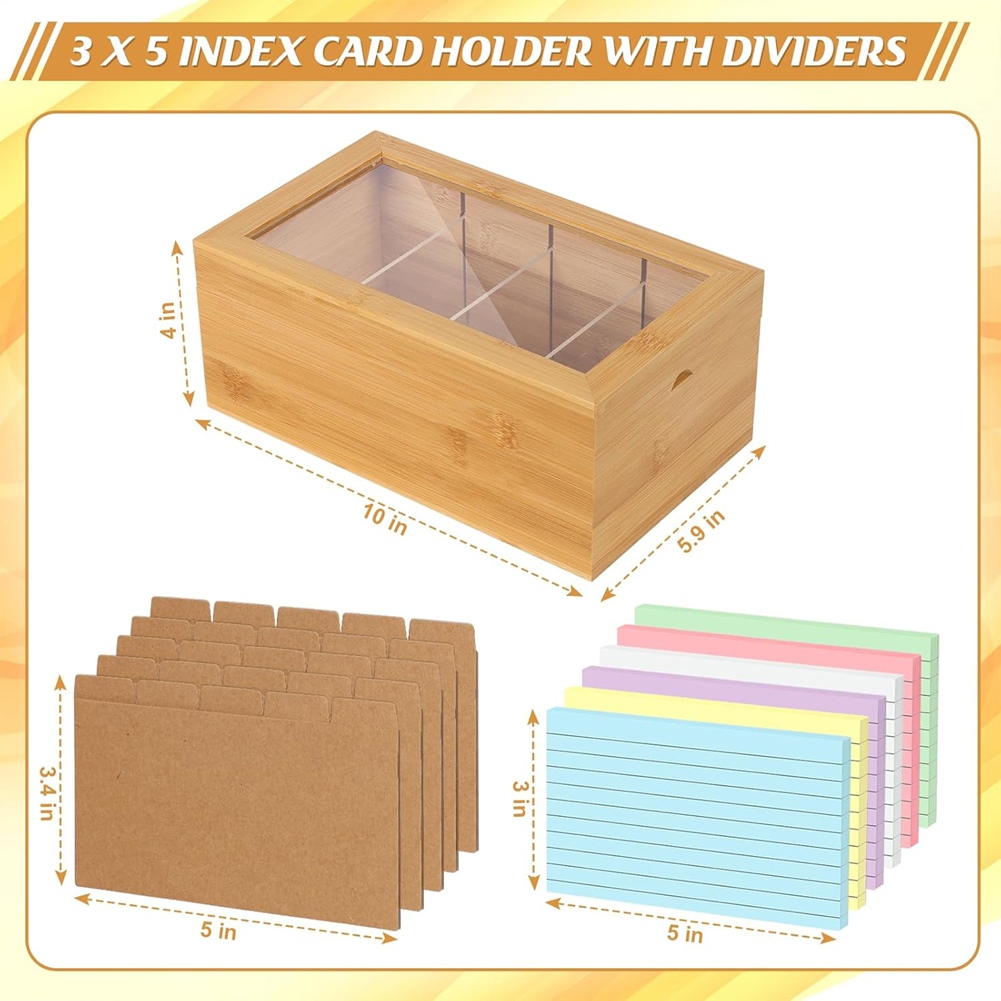 منظم بطاقات الفهرسة من الخيزرا - مراجعة Card Index Box وسعره