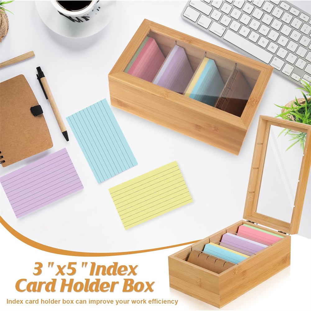 منظم بطاقات الفهرسة من الخيزرا - مراجعة Card Index Box وسعره