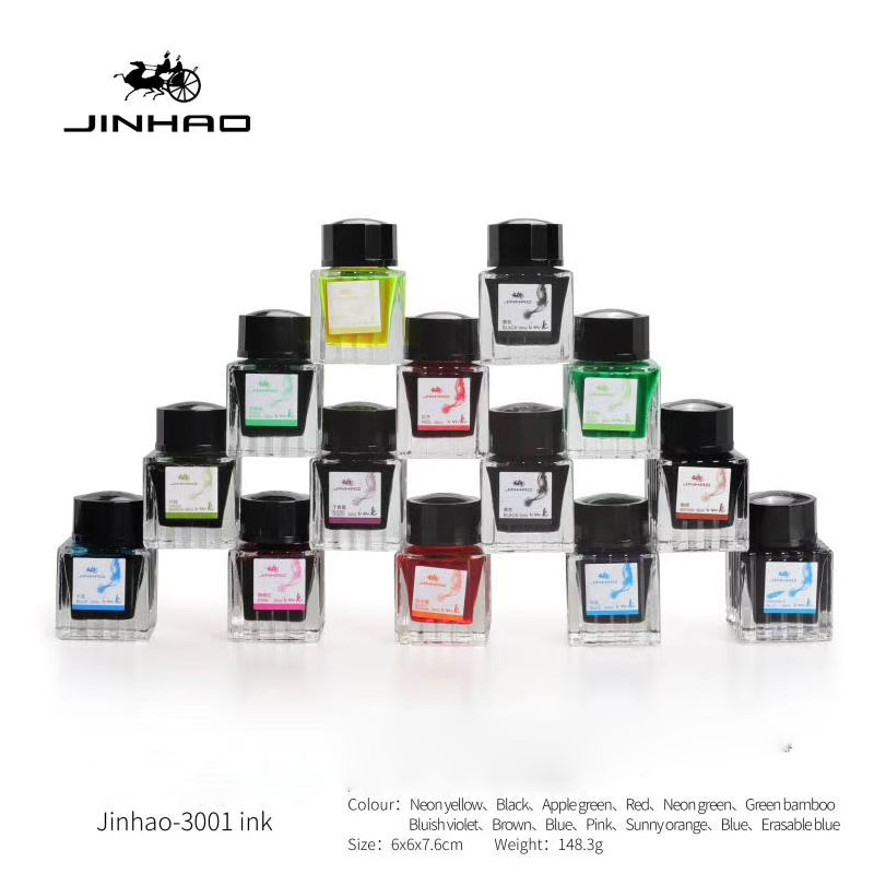 JINHAO 30 مللي قلم حبر الحبر غ - مراجعة Fountain Pen Bottled Ink وسعره