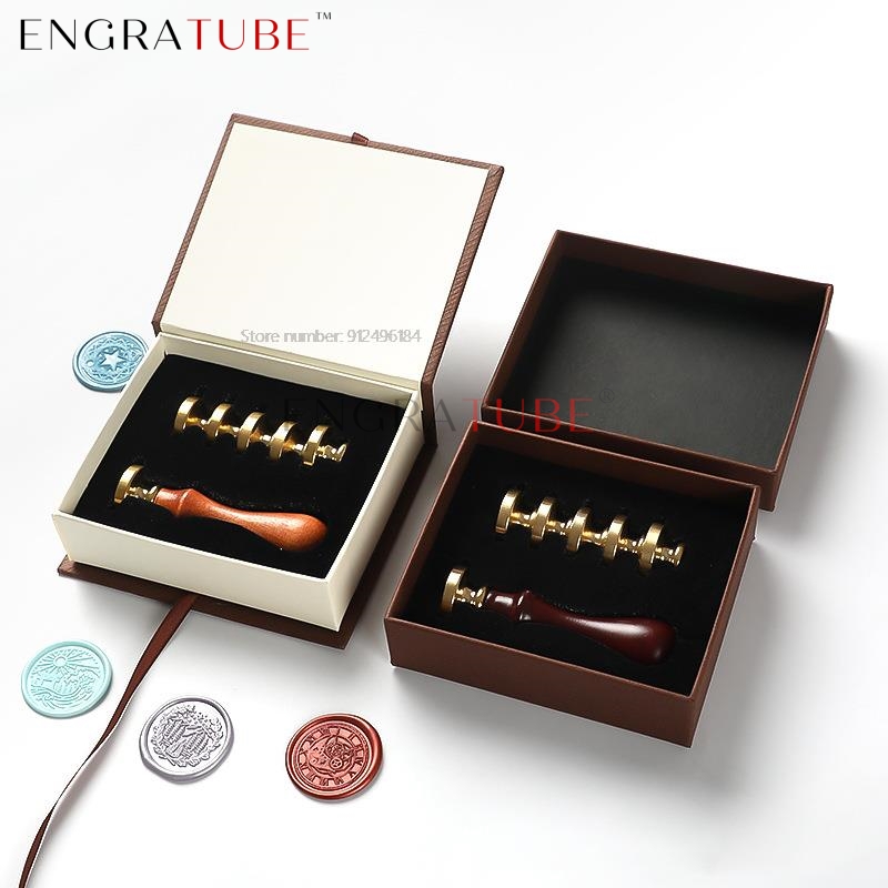 6 رؤوس ختم من الشمع النحاسي مع - مراجعة Wax Seal Stamp Set وسعره