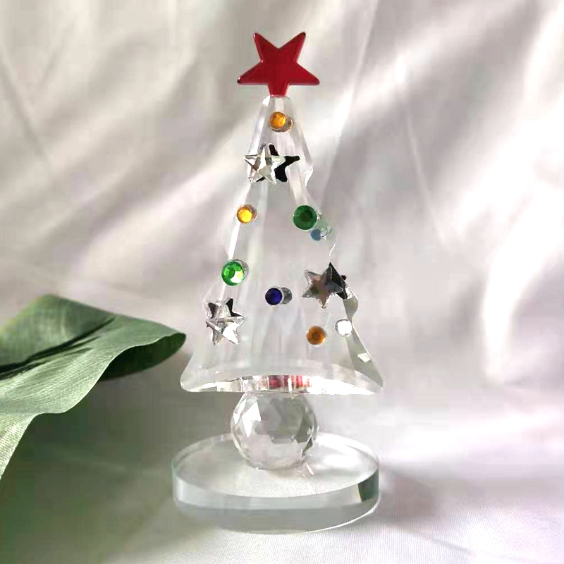 تمثال شجرة الكريسماس الكريستال - مراجعة Paper Weight Crystal وسعره