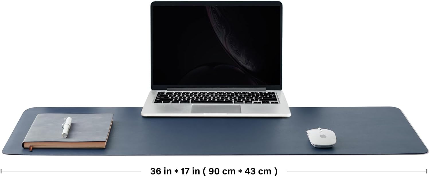 سجادة مكتب من الفلين مزدوجة ال - مراجعة Leather Desk Pad وسعره