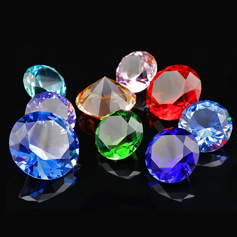 1 قطعة كريستال الماس على شكل ث - مراجعة Paper Weight Crystal وسعره