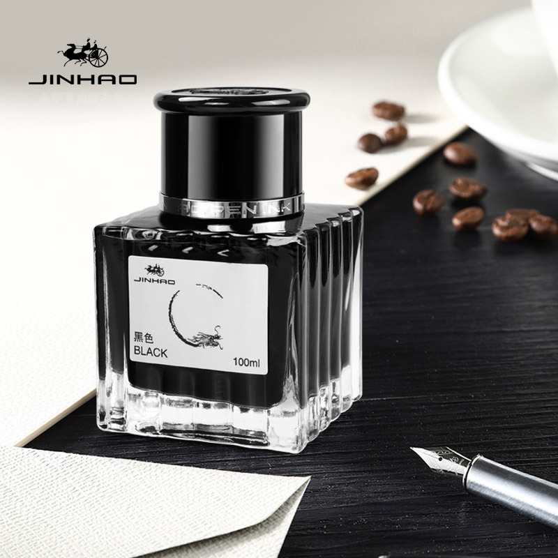 خرطوشة حبر غير كربونية من JINH - مراجعة Fountain Pen Bottled Ink وسعره