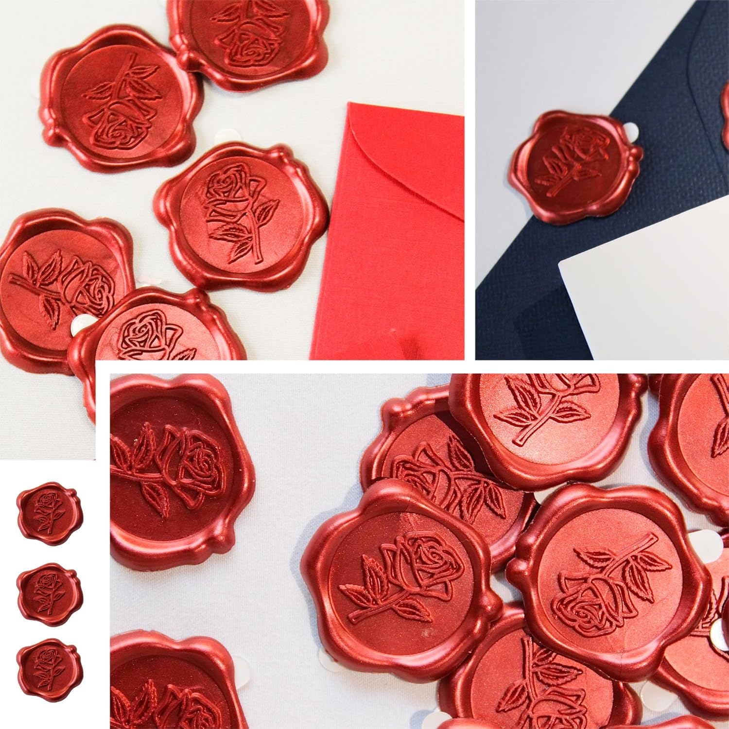 25 قطعة/مجموعة ملصقات شمعية ثل - مراجعة Wax Seal Stamp Set وسعره