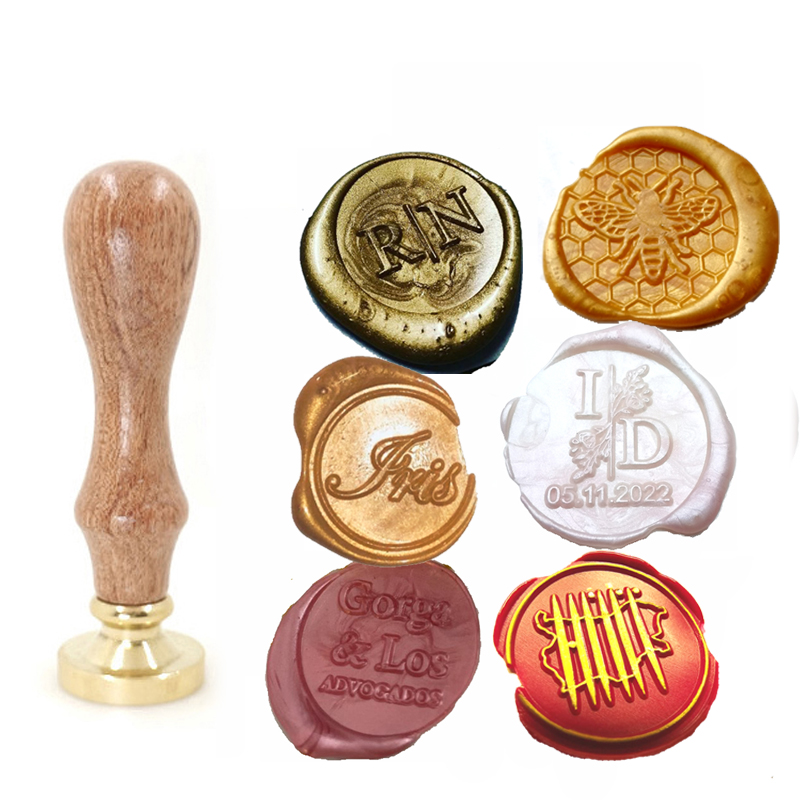 ختم شمعي نحاسي مخصص مع زخرفة إ - مراجعة Wax Seal Stamp Set وسعره